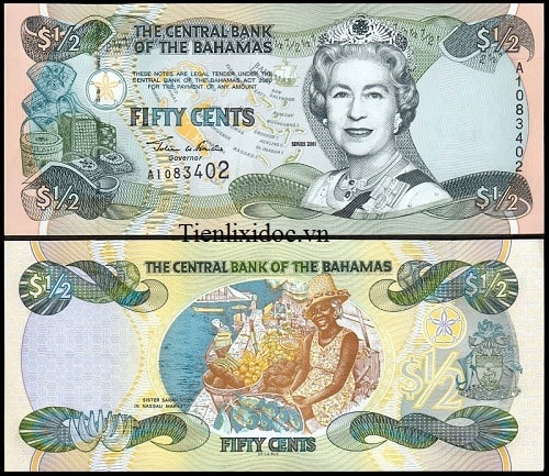 1/2 Dollar Bahamas