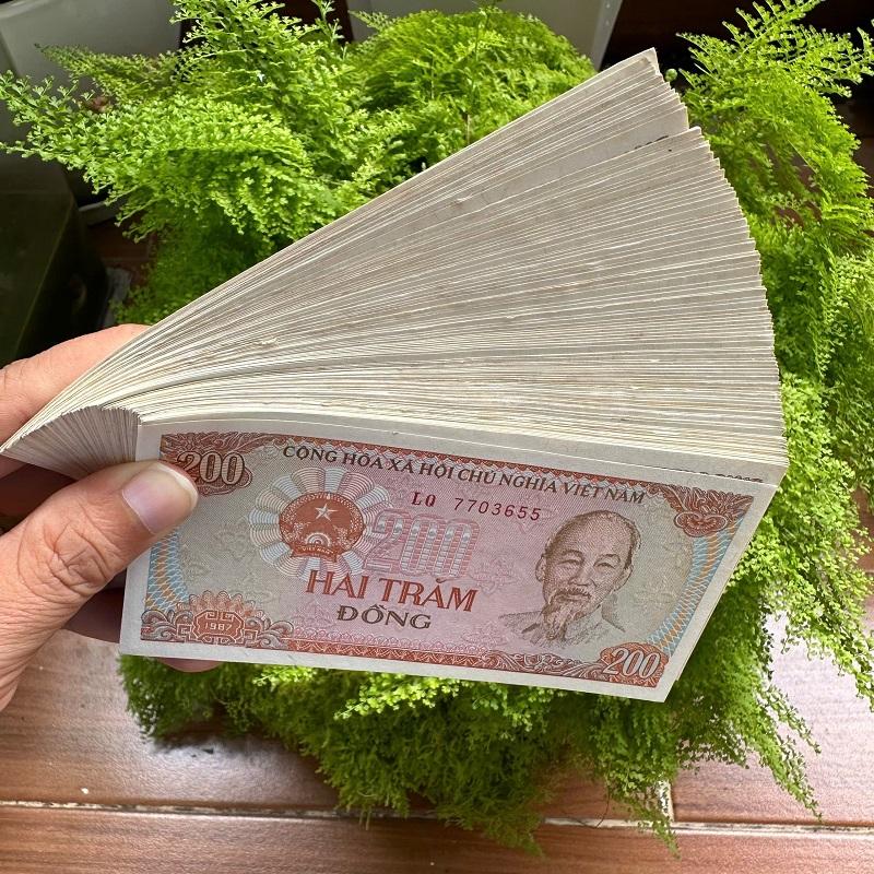 COMBO 100 TỜ TIỀN LÌ XÌ, TIỀN XƯA 200 ĐỒNG NĂM 1987 – SƯU TẦM GIÁ TRỊ LƯU GIỮ KÝ ỨC