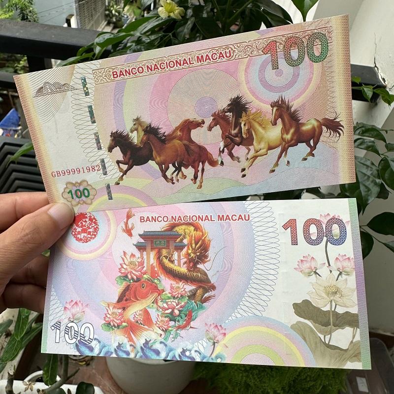 Combo 25 Tờ Tiền Mã Đáo Thành Công Macau 100 Patacas Seri Năm Sinh 1981 – 2005, Lì Xì Tết May Mắn