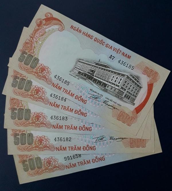 500 Đồng VNCH Năm 1972 Hình Con Hổ