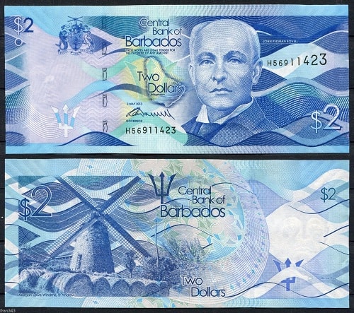 Barbados 2 dollars