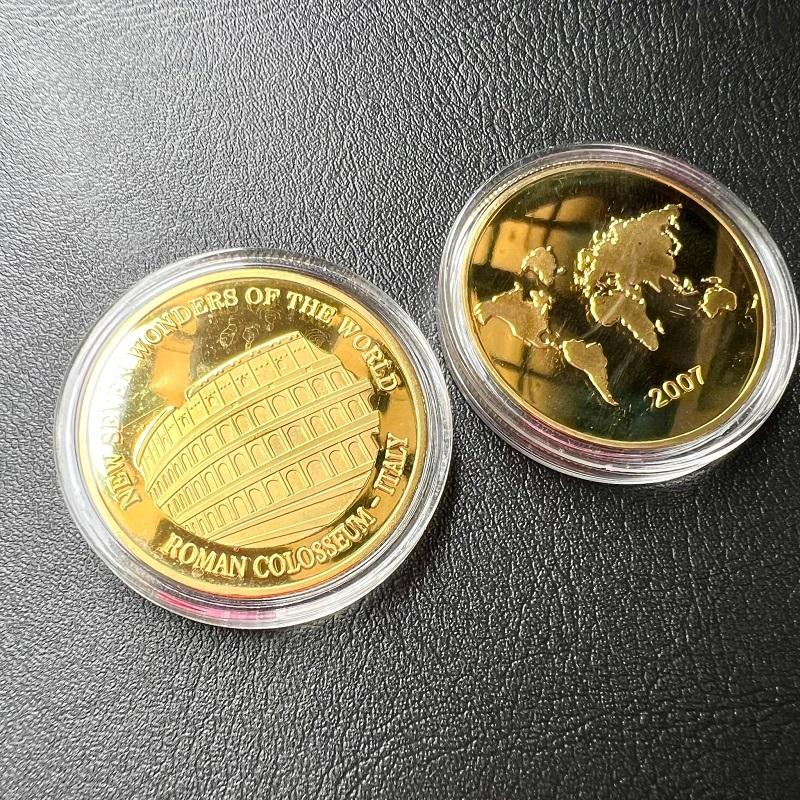 BỘ 7 ĐỒNG XU KỈ NIỆM 7 KÌ QUAN THẾ GIỚI