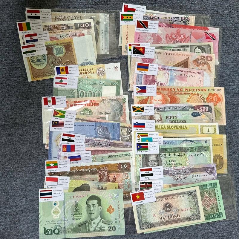 Bộ Tiền Lì Xì Siêu Vip 100 Tờ 100 Nước Khác Nhau