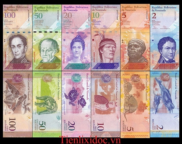 Bộ Tiền Venezuela 6 tờ