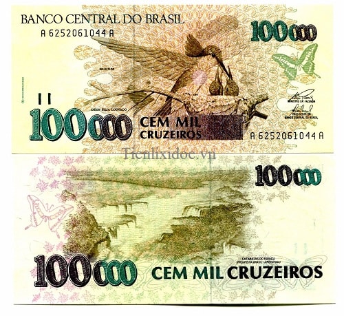 Brazil 100.000 cruzeiros