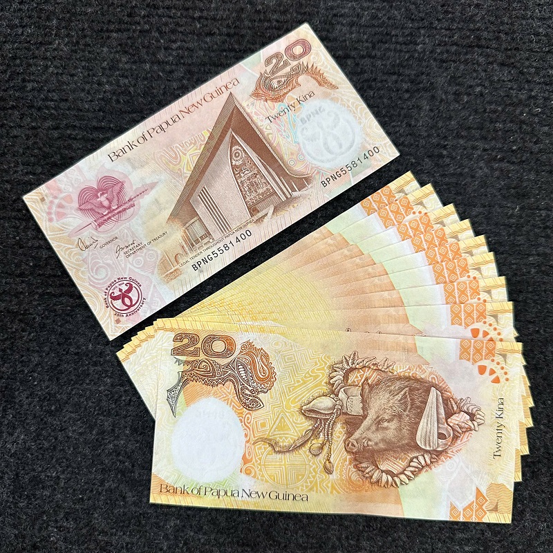 COMBO 10 TỜ TIỀN CON HEO PAPUA NEW GUINEA 20 KINA LÌ XÌ PHONG THỦY CHO NGƯỜI TUỔI HỢI