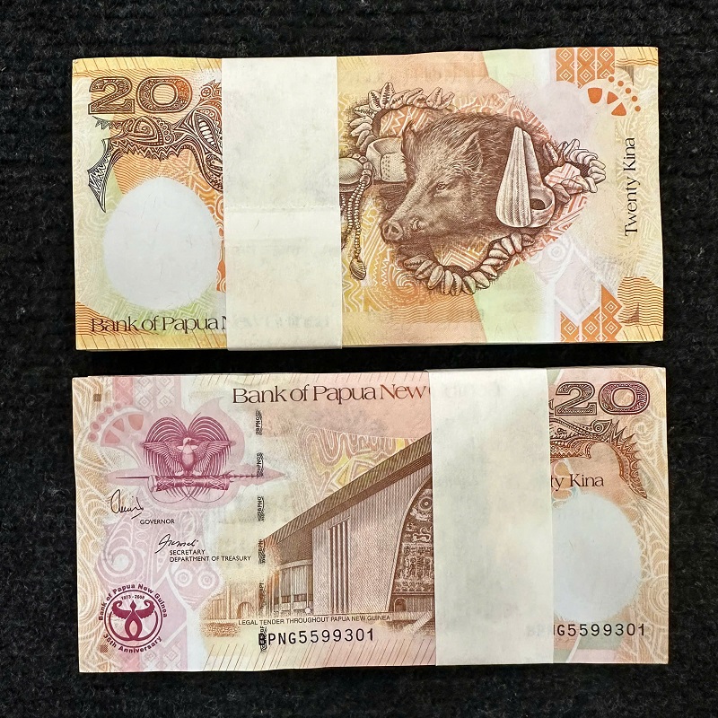 COMBO 100 TỜ TIỀN CON HEO PAPUA NEW GUINEA 20 KINA LÌ XÌ PHONG THỦY CHO NGƯỜI TUỔI HỢI