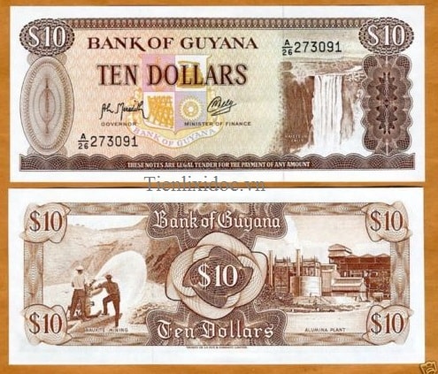 Guyana 10 dollars