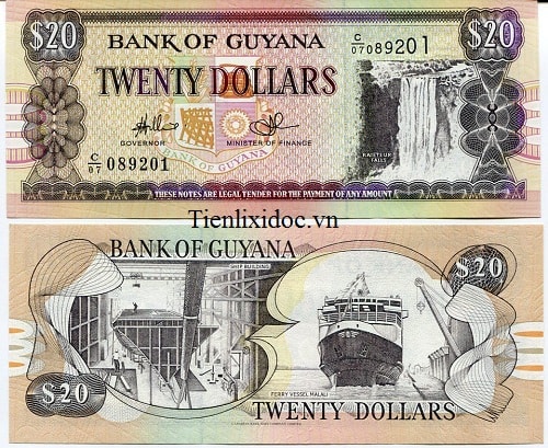 Guyana 20 dollars