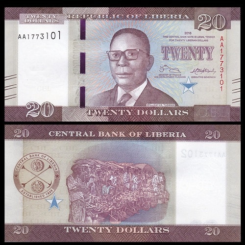 Liberia 20 dollars