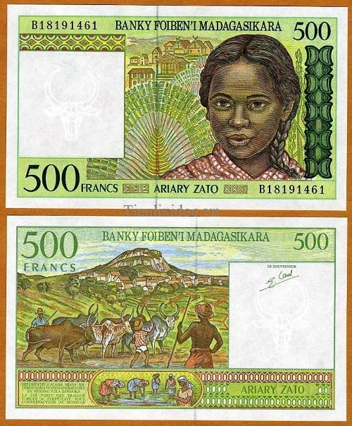 Madagascar 500 francs 1994