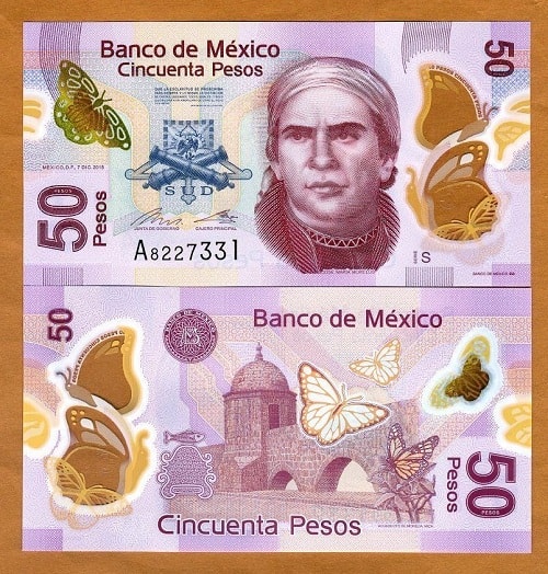 Mexico 50 pesos (polymer)