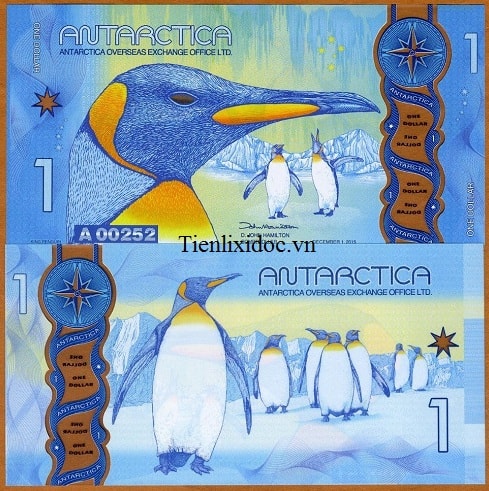 Nam Cực 1 dollar - polymer