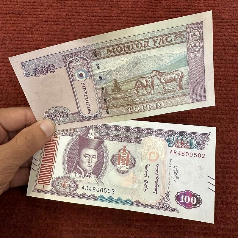 Combo 10 Tờ Tiền Con Ngựa Mông Cổ Mệnh Giá 100 Tugrik