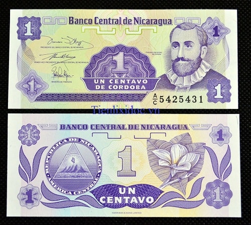 Nicaragua 1 cordoba oros