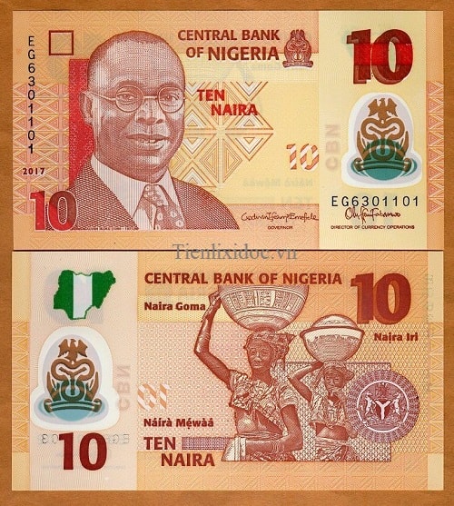 Nigeria 10 naira - polime