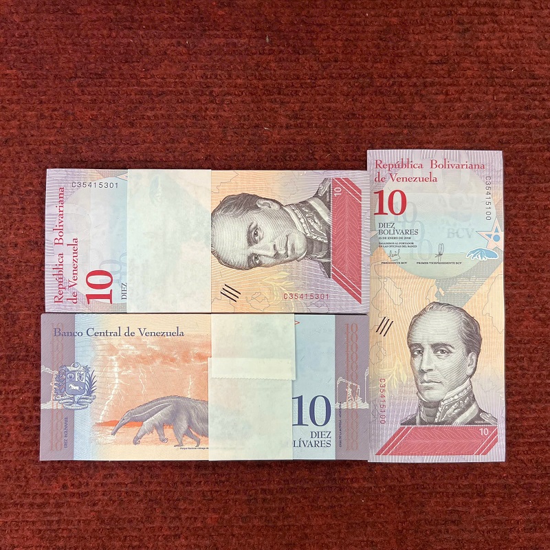 Sỉ 100 Tờ Tiền Lì Xì Venezuela 10 Bolivares Hình Con Thú Ăn Kiến