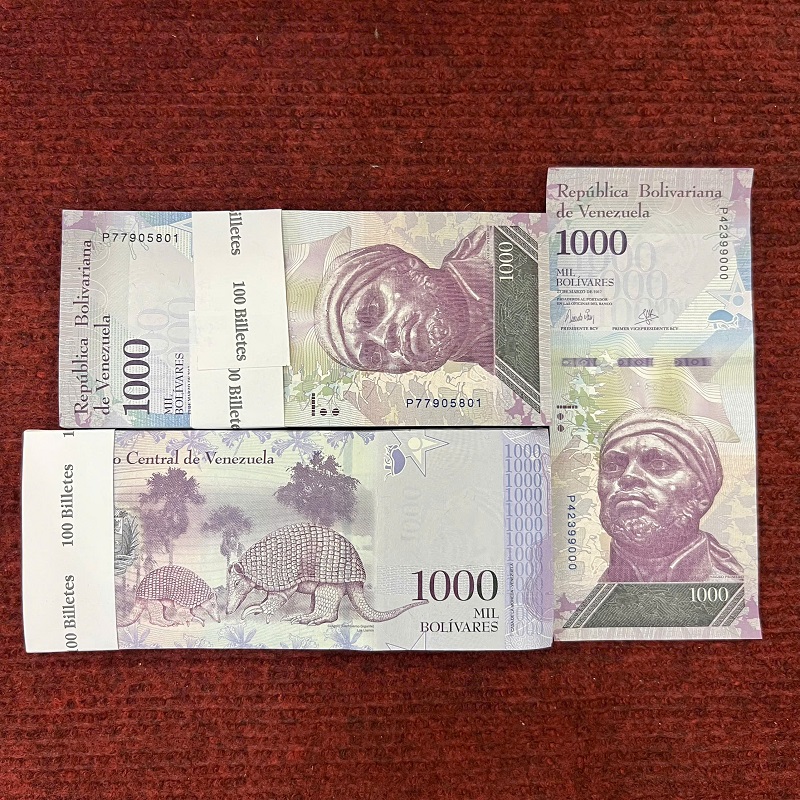 Sỉ 100 Tờ Tiền Lì Xì Venezuela 1000 Bolivares Hình Tê tê