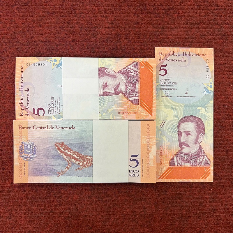 Sỉ 100 Tờ Tiền Lì Xì Venezuela 5 Bolivares Hình Ếch