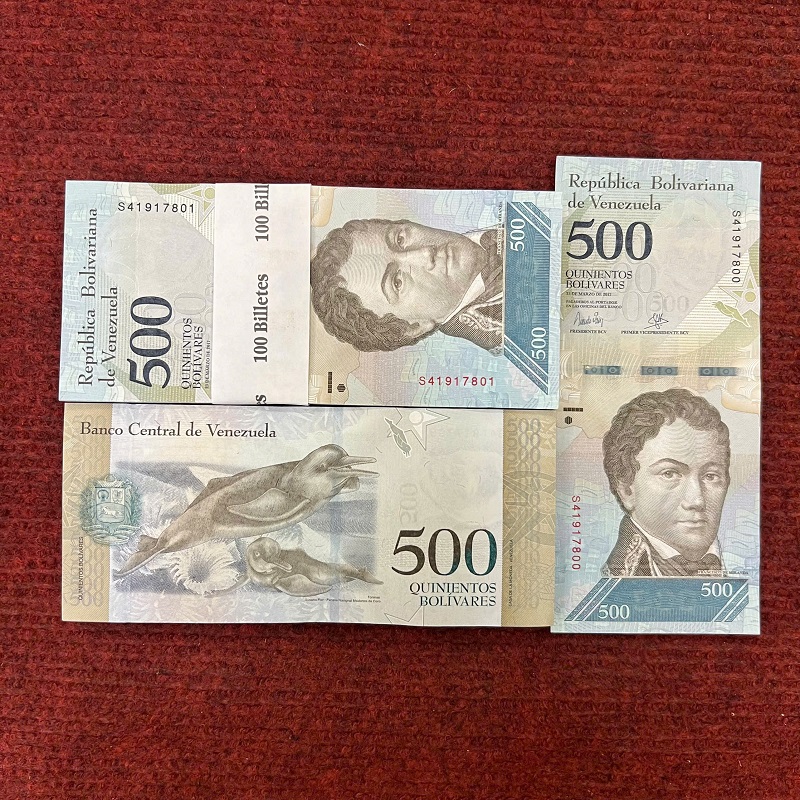 Sỉ 100 Tờ Tiền Lì Xì Venezuela 500 Bolivares Hình Cá Heo