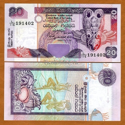 Srilanka 20 rupees 2006