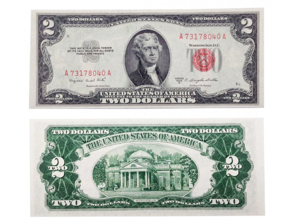 Tiền 2 Usd Năm 1953