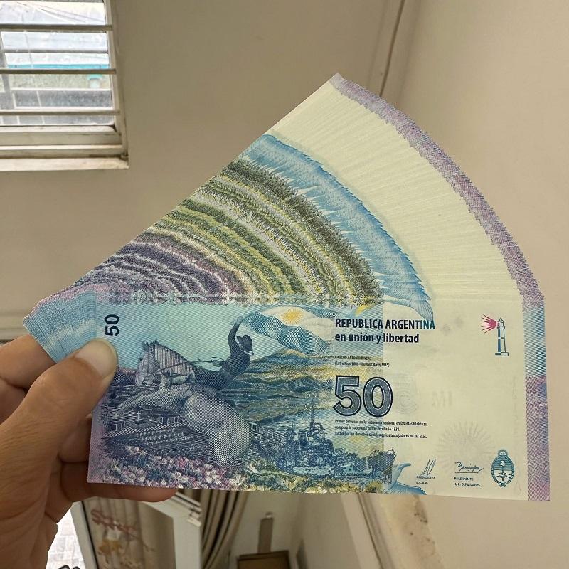 Tiền Con Ngựa Argentina 50 Pesos, Lì Xì Tết Bính Ngọ 2026