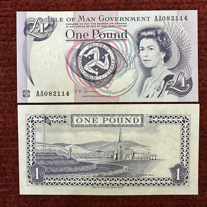 Tiền Isle Of Man 1 pound 1991 - UNC