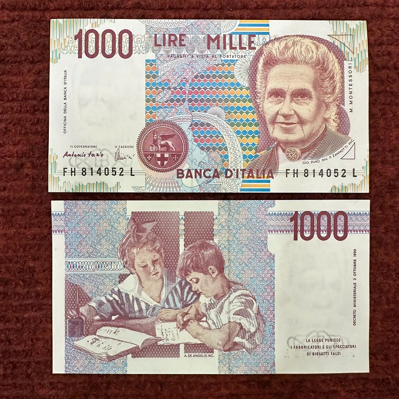 Tiền Italia 1000 Lire - UNC