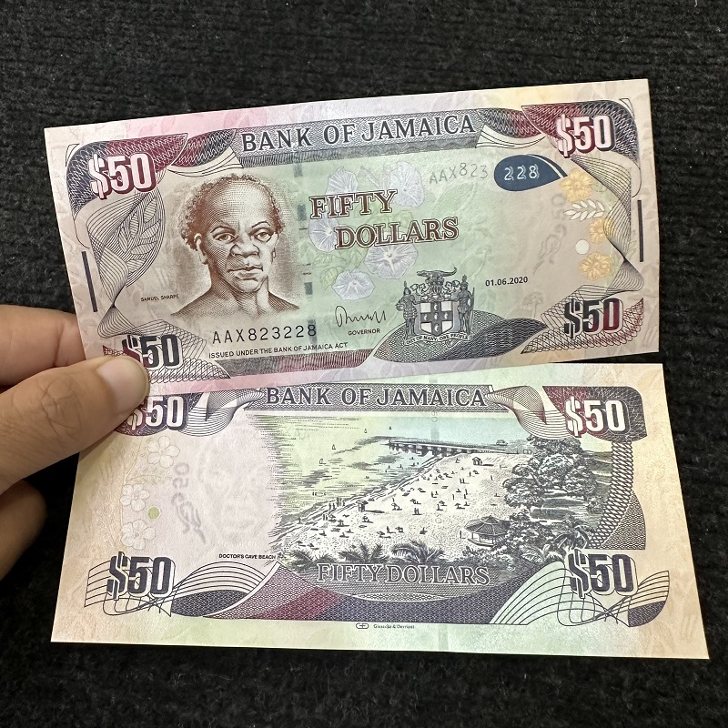 Tiền Jamaica 50 Dollars UNC