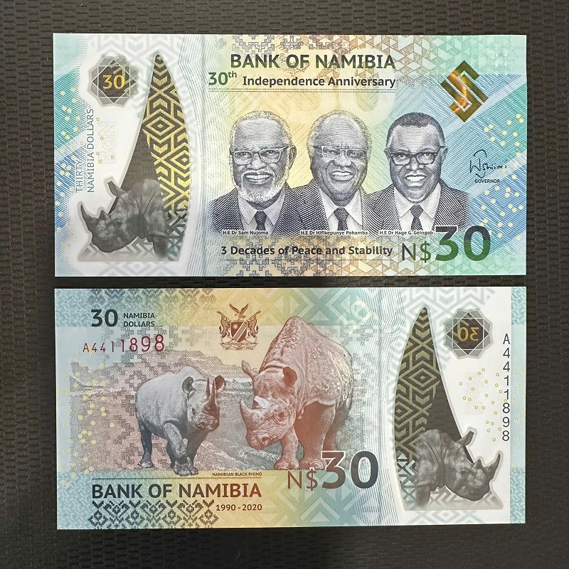 Tiền Namibia 30 Dollars - polymer