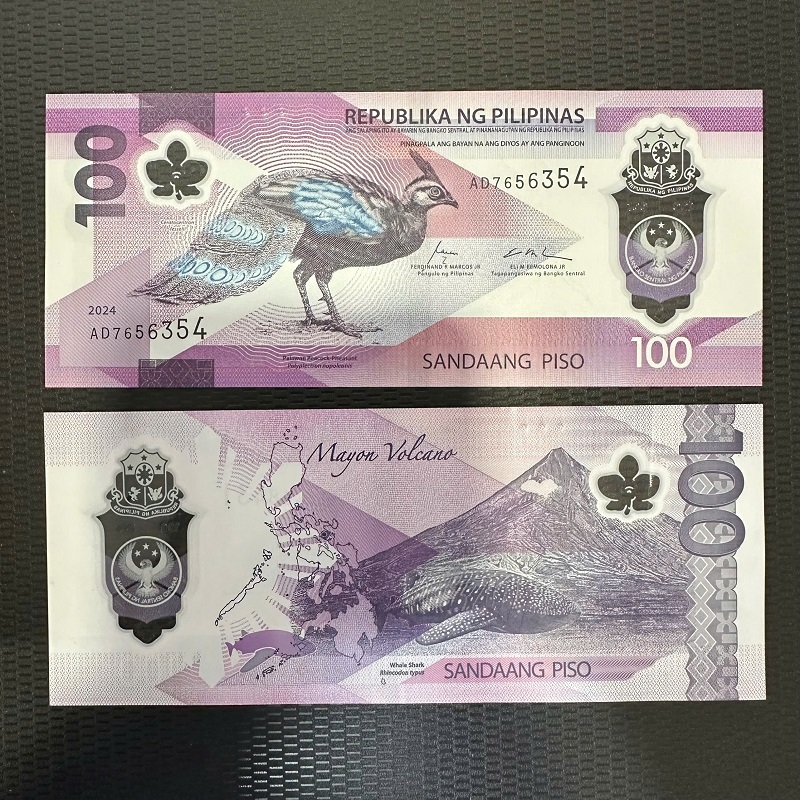 Tiền Philippin 100 piso - polymer
