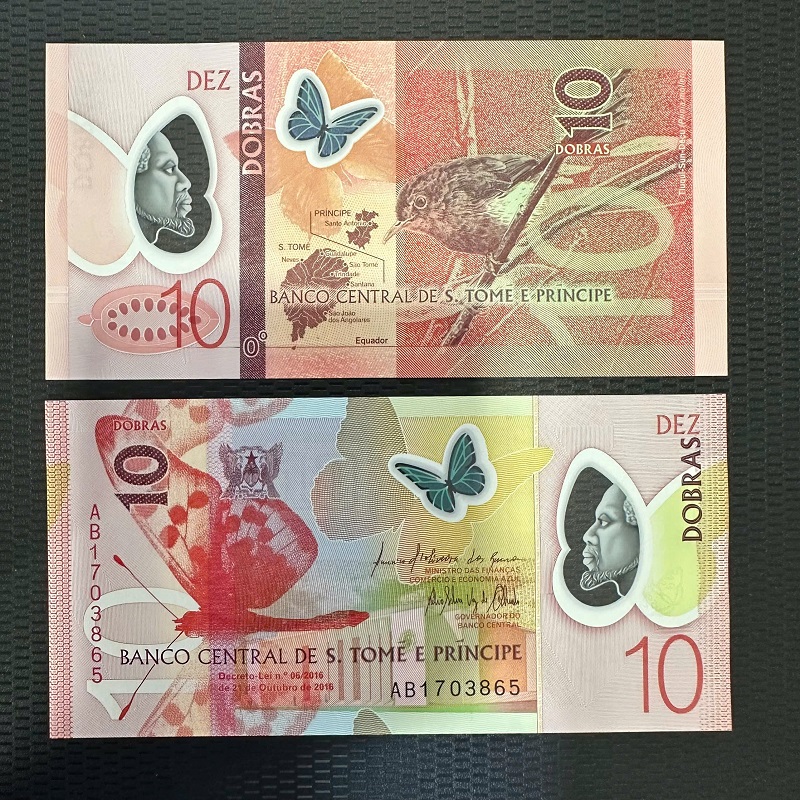 Tiền Sao Tome Principe 10 Dobras - polymer