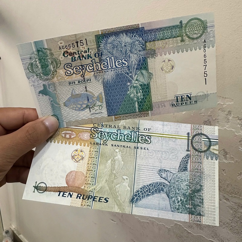 Tiền Seychelles 10 Rupees - UNC