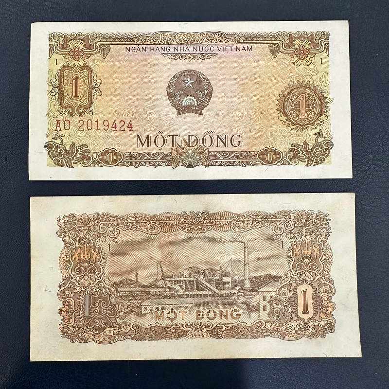 Tiền Xưa Việt Nam 1 Đồng 1976(chất lượng khoảng 90%)