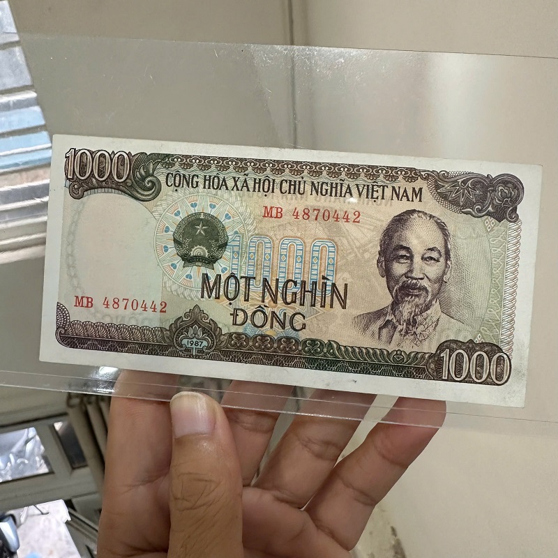 Tiền Xưa Việt Nam 1000 Đồng 1987(Hiếm)
