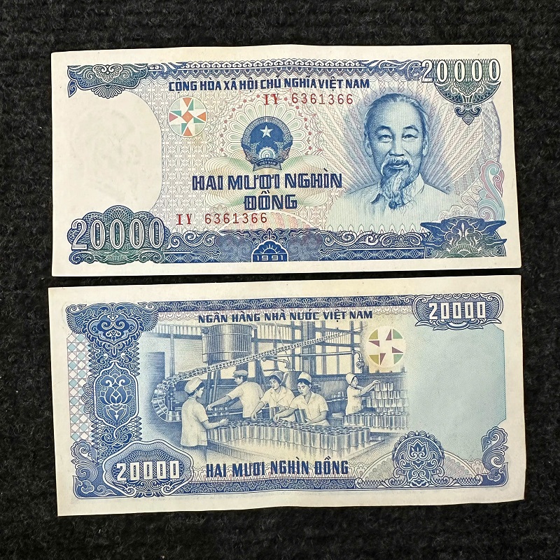 Tiền Xưa Việt Nam 20K Đồng 1991