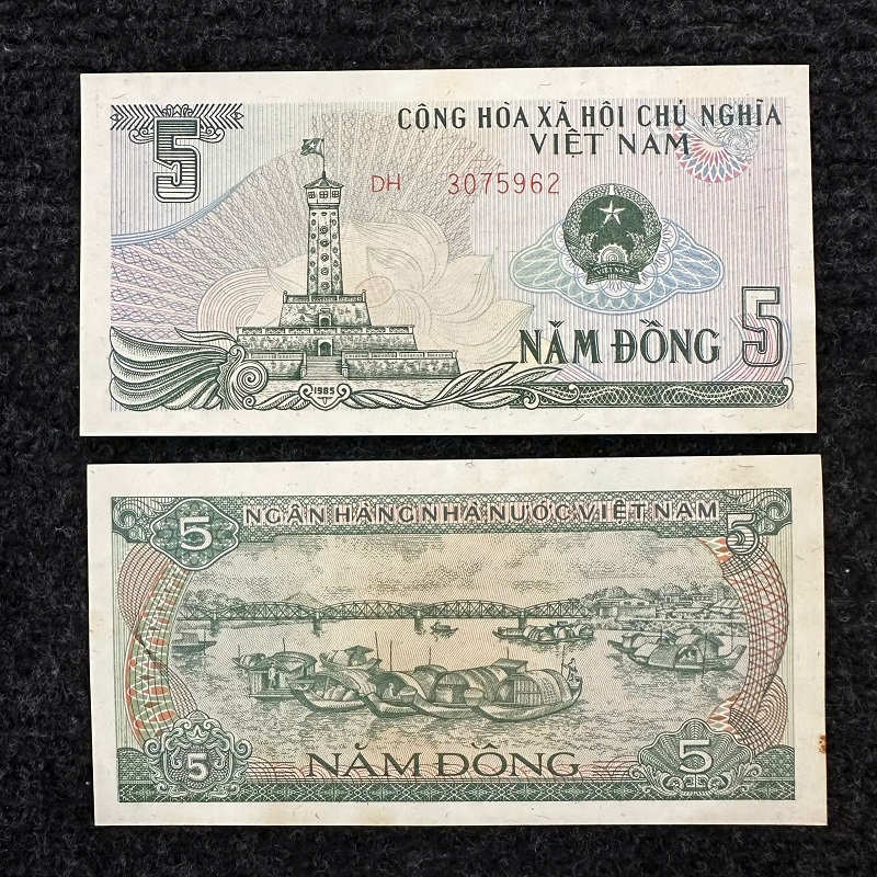 Tiền Xưa Việt Nam 5 Đồng 1985