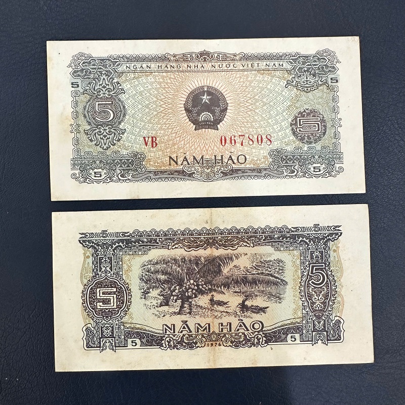 Tiền Xưa Việt Nam 5 Hào 1976(chất lượng khoảng 80%)
