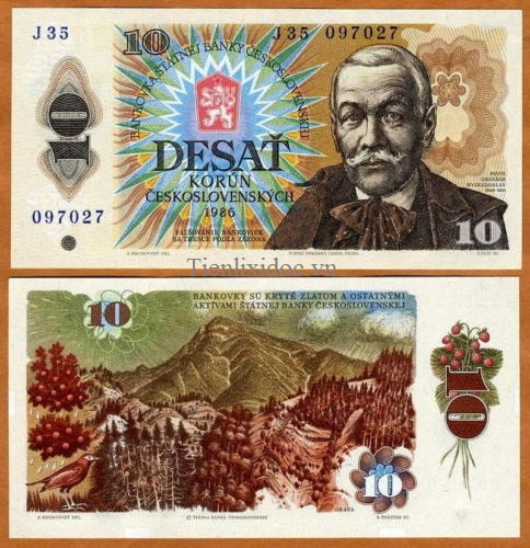 Tiệp Khắc 10 korun 1986