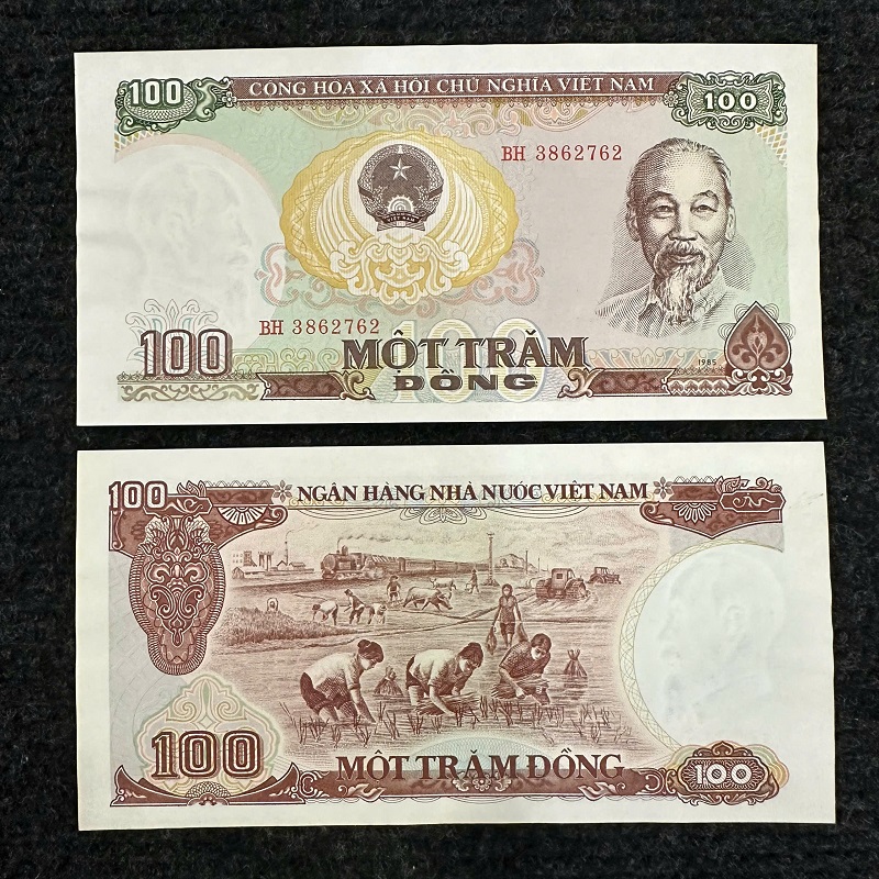 Tờ Tiền 100 Đồng XHCN 1985(Mới cứng 99%)