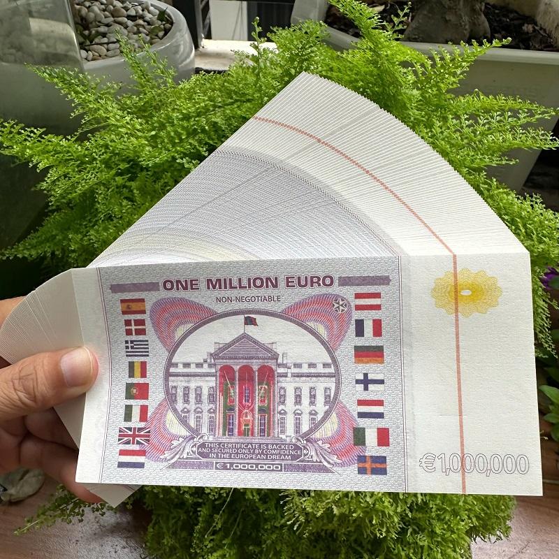 COMBO 100 TỜ TIỀN LƯU NIỆM 1 TRIỆU EURO – QUÀ TẶNG ĐỘC LẠ, MAY MẮN, SANG TRỌNG