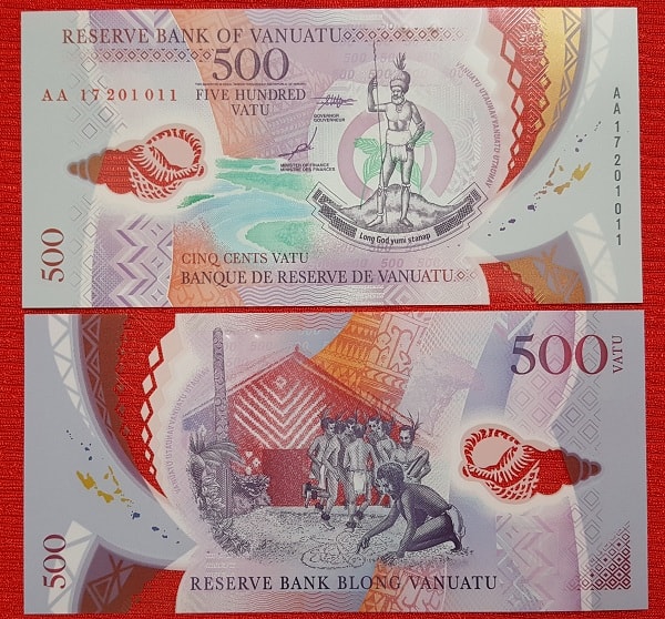 Vanuatu 500 vatu - polymer