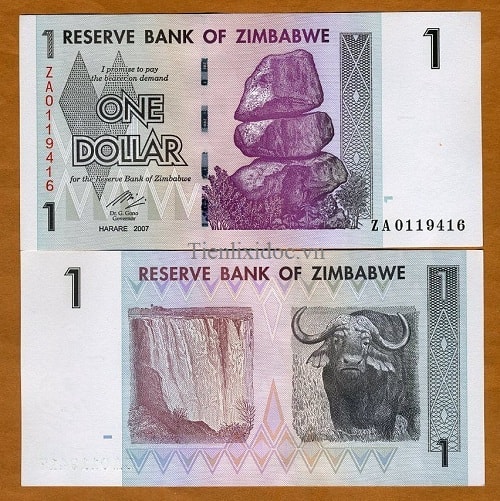 Zimbabwe 1 dollar 2008